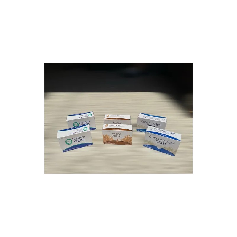 Grisi Jabones En Barra Pack Neutro, Avena Y Concha Nácar