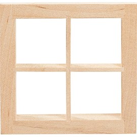 Miniature Window Square "Wide Depth", Approx. 7 x 7 cm, 1.1 cm