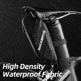 ROCKBROS Bike Saddle Bag Waterproof Bike Seat Bag for Mountain Road Tail Seat Pack Bicycle Top Tube Storage Bag