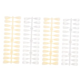 BIUDECO 2sets Nail Practice Pieces Pointed Head Color Mold for Manicure Training Transparent Frosted Natural for Salon Home Use Durable Lightweight