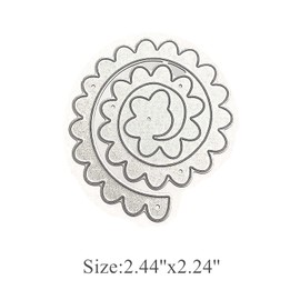 XMYXCRAFT 3D Spiral Flower Metal Die Cuts,3D Flower Garland Wedding Cutting Dies Cut Stencils for DIY Scrapbooking Photo Decorative Embossing Paper Dies for Scrapbooking Card Making
