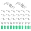 MECCANIXITY 20Pack Rigid Pipe Strap Fit for 6x18mm Strip/Cable, Stainless