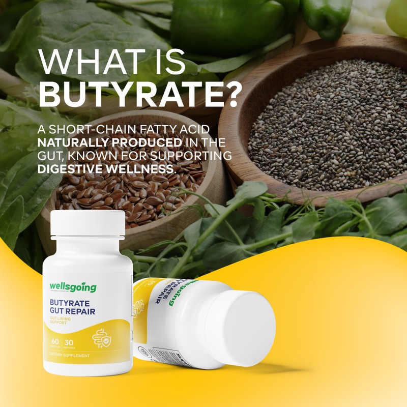 Butyrate Gut Support Supplement – Sodium Butyrate for Gut Lining