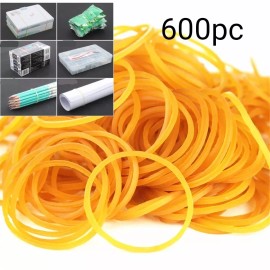 KL 600pcs Premium Quality Rubber Bands Yellow Elastic Loop For Business Craft Home