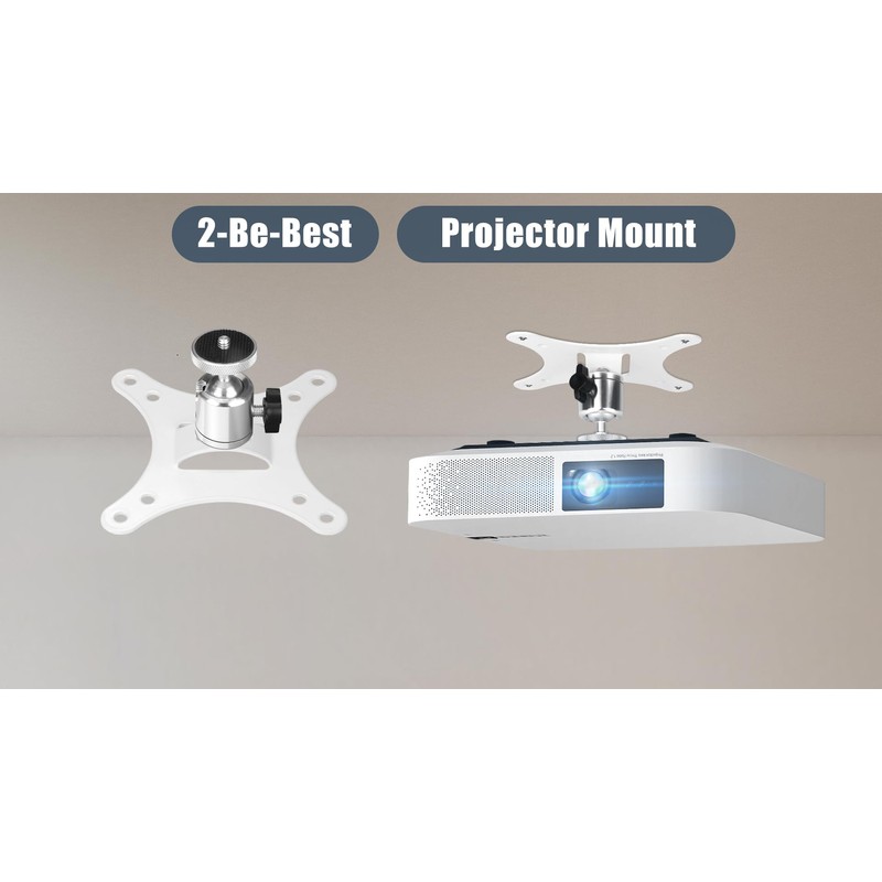 2-Be-Best Projector Mount Mini Projector Ceiling Mount Adjustable Bracket Swivel