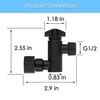 Senhozi Matte Black Shower Arm, Shower Head Elbow Adapter, Shower