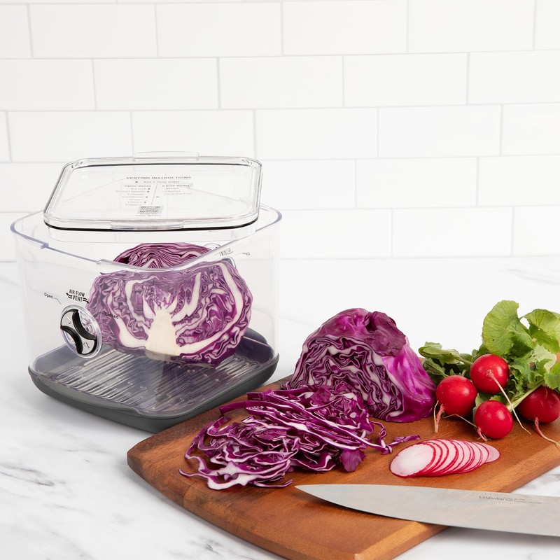 ProKeeper+ by Progressive Stackable Produce ProKeeper Storage Container with Stay-Fresh