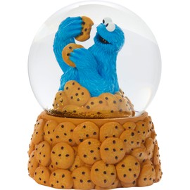 Precious Moments Sesame Street Cookie Monster Nom Nom Musical Snow Globe, Plays C is for Cookie Song