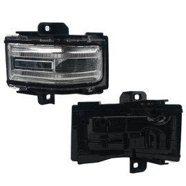 RARAYC Right Side Tow Mirror Compatible with Ford F-150 F250 F350 2015-2025,Turn Signal Mirror Lights,Daytime Running Yellow Dynamic Sequential LED Side Marker Light