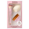 Set de Brochas de Maquillaje - 3 Piezas Kabuki, Rubor,
