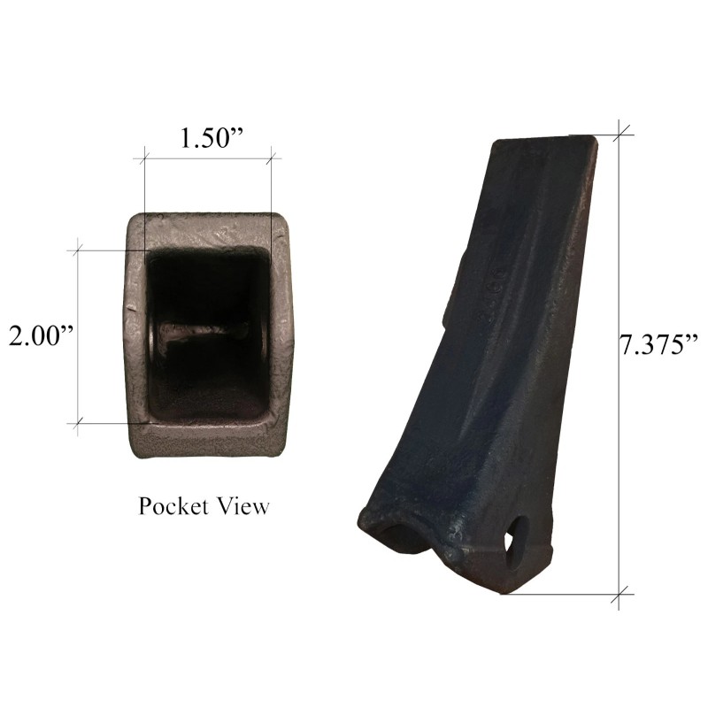 3 - H&L Style Bucket Teeth with pins - 2400,