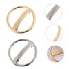 Healvian 2pcs Geometric Metal Circle Hair Clips for Women Spring