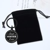 FALOGI Sister Gifts for Women Girls, Best Sister Keyring, I