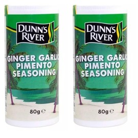 Dunns River Ginger Garlic Pimento Seasoning, 80g, Pack of 2