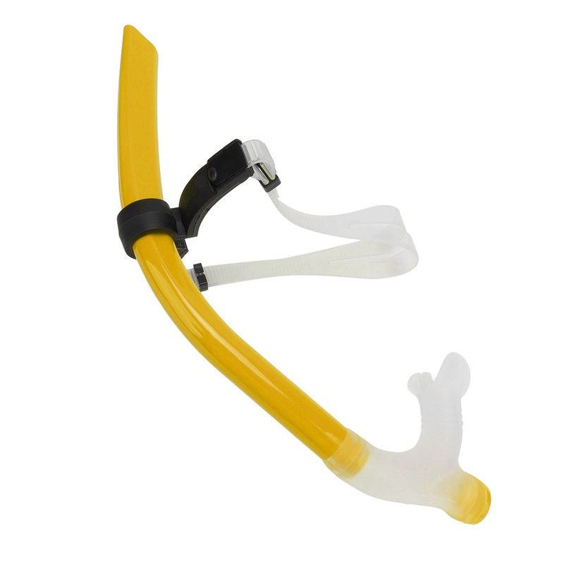 Swimming Snorkel Reduced Drag Silicone Swimming Breathing Tube with Adjustable