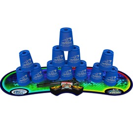 Speed Stacks | Sport Stacking Competitor, Blue - 12 Cups, Holding stem, with GX Timer and mat | WSSA Approved
