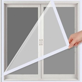 Super Easy Velcro Windproof Window Film for Draft Blocking (Durable) Windproof Vinyl (30x50)