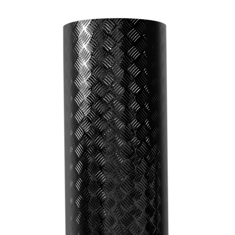 Industrial Utility Diamond Plate Metallic Chrome Finish Vinyl Wrap Underlayer