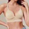 Eleplus 3 Pieces Deep V Non Wired Bras for Women