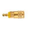 Milosline Industrial Air Coupling,1/4" Hose Barb,1/4" Basic Flow Quick Connect
