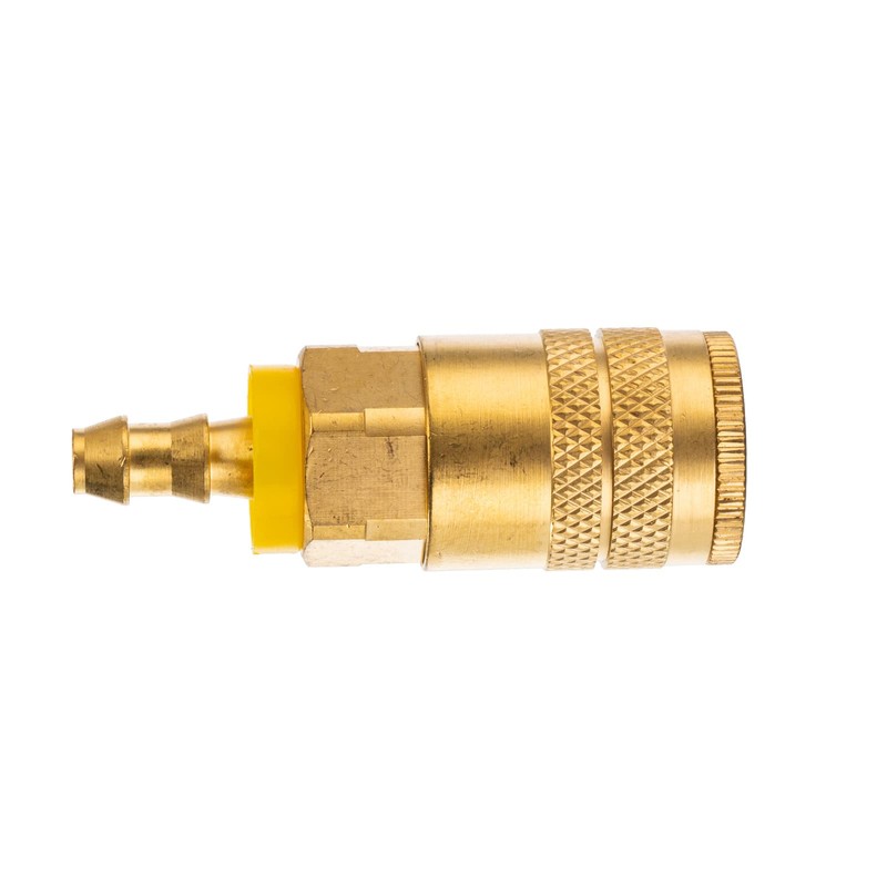 Milosline Industrial Air Coupling,1/4" Hose Barb,1/4" Basic Flow Quick Connect