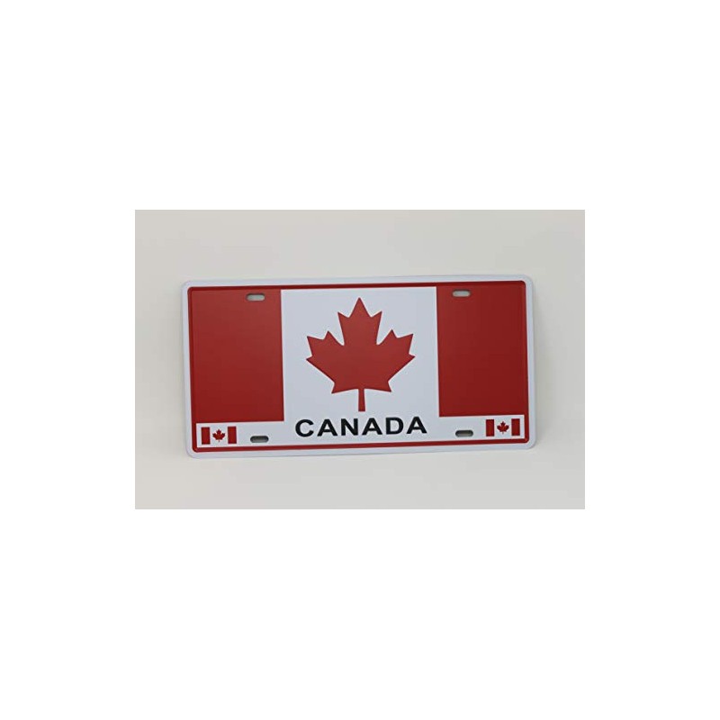 Canada Metal Licence Plate 12" by 6"