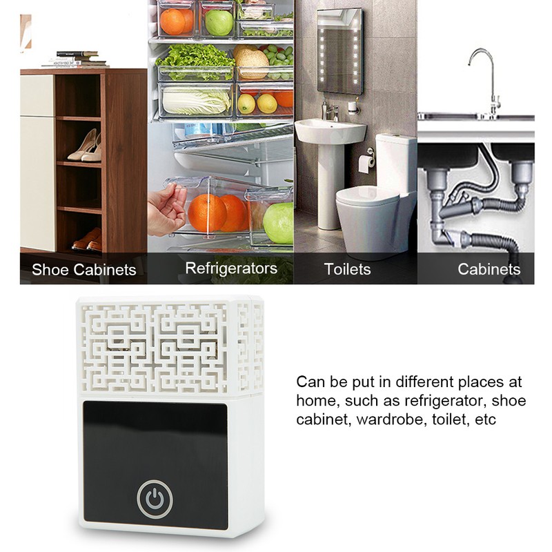Air Purifier Ozonator for Refrigerator Shoe Cabinet Wardrobe Toilet Car