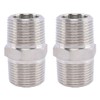BZKSER Pack of 2 Shower Hose Adaptors Corrugated Pipe Extension
