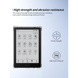 for Onyx BOOX Go 6 e-Reader Case,Ultra-Thin Full Coverage Corner,Soft TPU Shockproof Kids Friendly for Onyx BOOX 6" Go 6 2024 Case Cover (Clear)