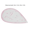 5pcs 6403 Curve Ruler Set Multifunctional Plastic Curve Pattern Ruler