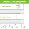 hykolity 4FT 120W LED Shop Light Linkable, 13000lm(400w Equivalent), 5000K