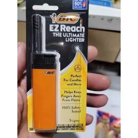 BIC Lighter Combination Pack, 5 Multi-Purpose and 1 EZ Reach, Assorted Colors