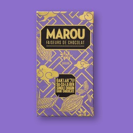 Marou Origin Dak Lak 70% Cacao Dark Chocolate 3-Pack | Vietnam Single Origin, Dairy Free, Gluten Free, Soy Free | 3 x 80g Bar