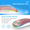 Wireless Bluetooth Mouse for Laptop, Rechargeale Computer Mouse 2.4GHz Optical