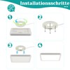 muyuua Ceiling Light Flat Ceiling Light LED - 23 cm