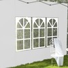 Outsunny Gazebo Side Panels with Window for 3x3(m) or 3x4m