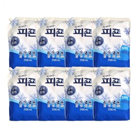 Pigeon Blue Bianca Refill, 2100ml (8-Pack) 1 box
