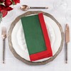 Elegant Edges Two-Tone Hemstitch Napkin (Set of 12)