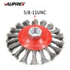 AUPREX 5 Pack 4 Inch Twist Knotted Wire Wheel Brush