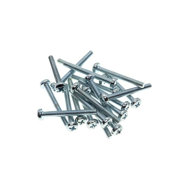 M5 (5mm x 80mm) Phillips Pan Head Machine Screws Steel