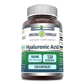 Cpsulas de cido hialurnico 0,0035 oz (120 cpsulas), refuerza el tejido conectivp y las articulaciones, para tener una piel sana y joven, paquete de...