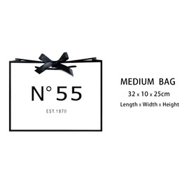 ANFENG 55th Birthday Keepsake Gift Vintage Bag Medium 13in for Women 1970 Mom Grandma Anniversary Novelty 55 Year Old Party Paper Bags Shopping Idea Bday(Medium Size)