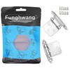 Funghwang 4 Pack 2 Pairs Brushed Nickel Self Closing Cabinet