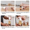 4 Pcs Pump Dispenser Reusable Oyster Sauce Pressure Nozzle Accurate
