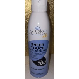 Studio Selection Sheer Touch Sunscreen Mist Broad Spectrum SPF 100 - 5.5 oz