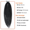 BRUNNACE Dreadlock Extensions 24inch Soft Crochet DE Dreads Reggae Style