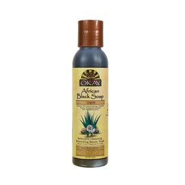 Okay African Black Soap Liquid, 4 Ounce