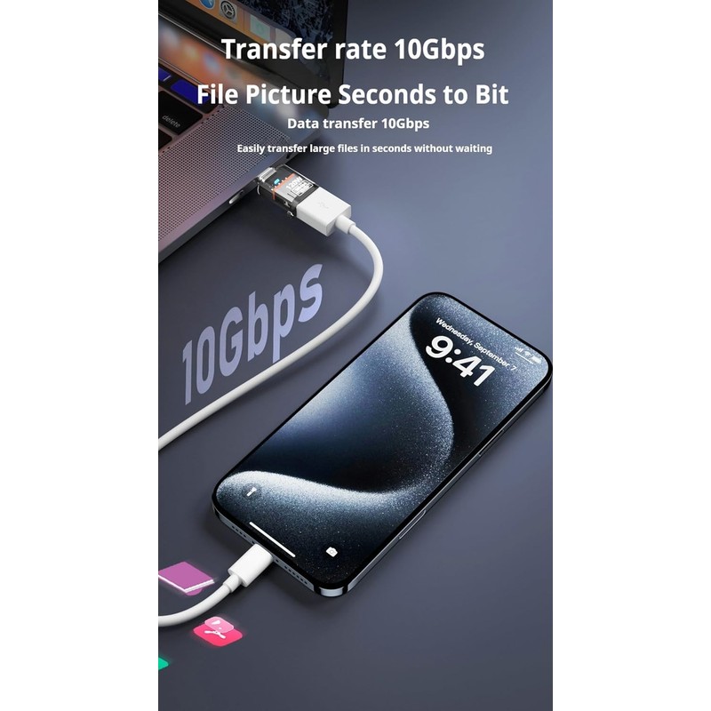 LUIRSAY 4 Stück USB C auf USB A Adapter 10