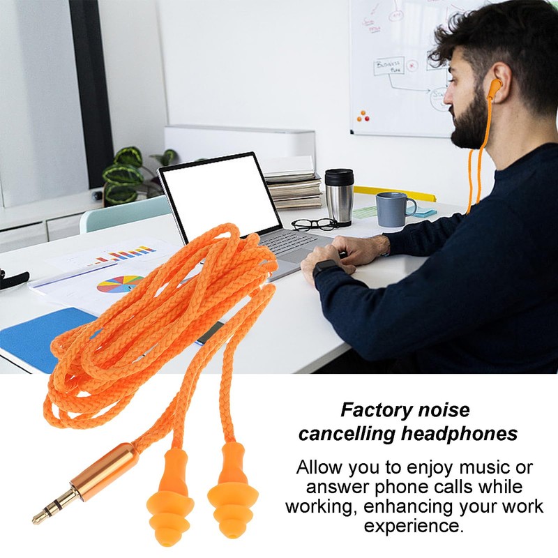 Construction Earbuds,Work Earbuds - with Clips 100dB Soundproof Headphones for
