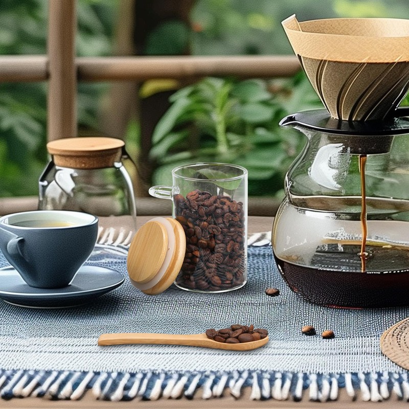 ComSaf 12 Pcs Glass Spice Jars with Lids and Spoons,
